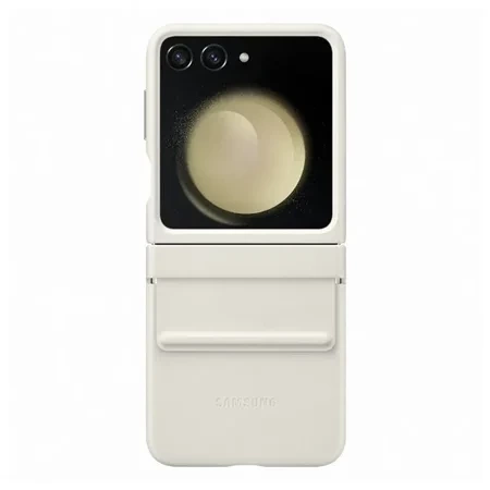 Samsung Galaxy Z Flip5 Flap Eco-Leather Phone Case - Cream (Cream)