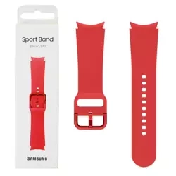 Samsung Silicone Sport Band 20 mm S/M for Galaxy Watch 4/ Watch 4 Classic/ Watch 5/ Watch 5 Pro - red