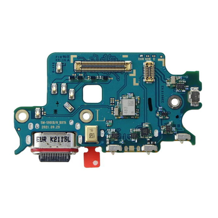 Samsung Galaxy S22 board with USB-C charging connector + microphone + SIM card reader