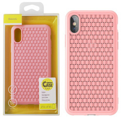 Apple iPhone X/ XS case Baseus Weaving Case - pink