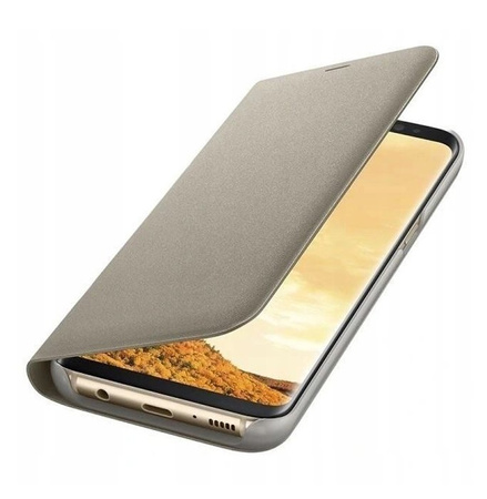 Samsung Galaxy S8 LED View Cover case EF-NG950PFEGWW - gold