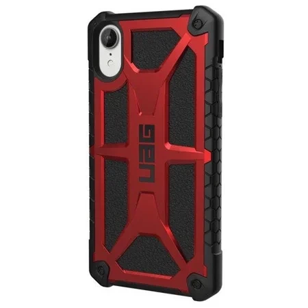 Case for Apple iPhone XR UAG Monarch Carbon - Black and Red (Crimson)