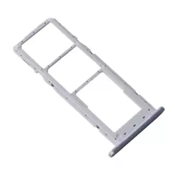 Szufladka kart SIM i karty pamięci micro-SD do Samsung Galaxy A14 oryginalna - srebrna