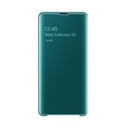 Etui Samsung Galaxy S10 Plus Clear View Cover - zielone