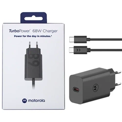 Motorola TurboPower MC-682N mains charger with cable - 68W