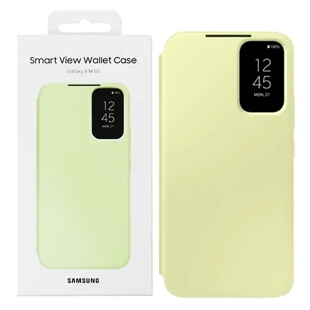 Samsung Galaxy A34 5G Smart View Wallet Phone Case - Lime (Lime)