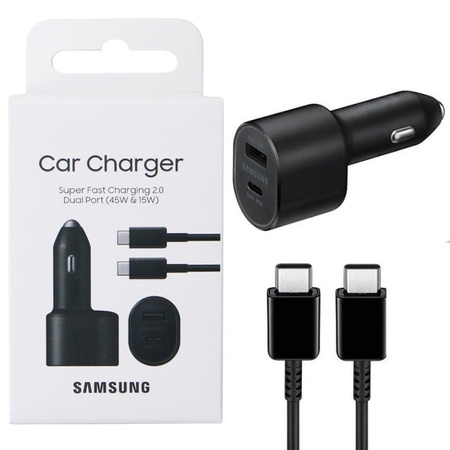 Samsung Super Fast Charging 2.0 car charger EP-L5300XBEGEU - black