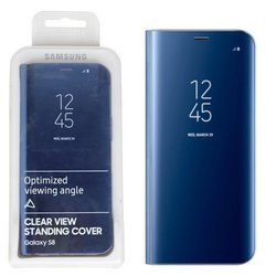 Samsung Galaxy S8 etui Clear View Standing Cover EF-ZG950CLEGWW - niebieski