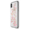 Apple iPhone X/ XS etui Speck Presidio Clear+Print - transparentne z kwiatowym wzorem (Pink Roses)