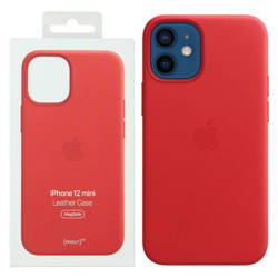 Apple iPhone 12 mini Leather Case MagSafe MHK73ZE/A - red (Scarlet)