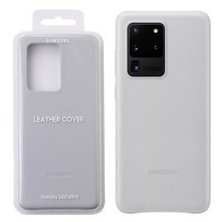 Samsung Galaxy S20 Ultra leather case Leather Cover EF-VG988LSEGEU - light gray