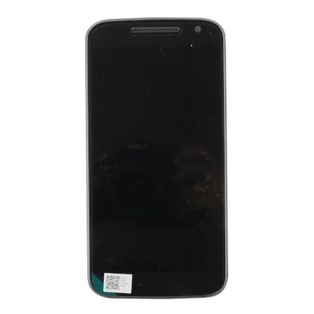 Genuine LCD display with bezel for Motorola Moto G4 - black