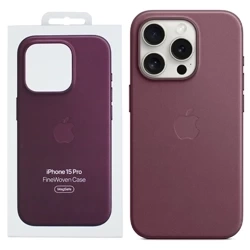 Apple iPhone 15 Pro FineWoven Case MagSafe case - maroon (Mulberry)