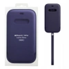 Apple iPhone 12/ 12 Pro Leather Sleeve MagSafe Case - Dark Purple (Deep Violet)