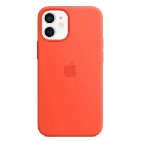 Apple iPhone 12 mini Silicone Case MagSafe - Orange (Electric Orange)