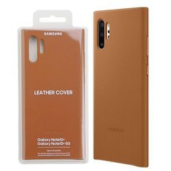 Samsung Galaxy Note 10 Plus etui skórzane Leather Cover EF-VN975LAEGWW - brązowe (Camel)