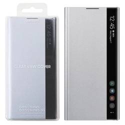 Etui na telefon Samsung Galaxy Note 10 Plus/ 10 Plus 5G Smart Clear View Cover - srebrne