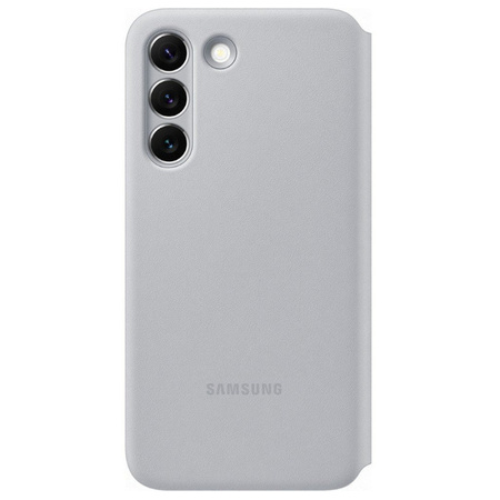 Samsung Galaxy S22 Smart LED Phone View Cover - Gray (Light Gray)