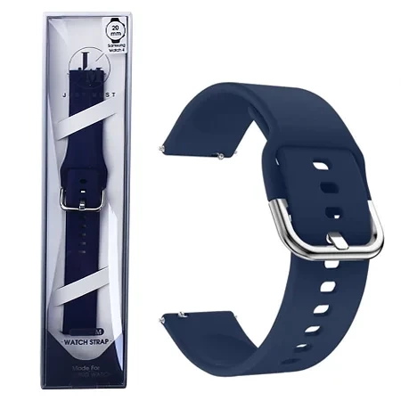 Strap for Samsung Galaxy Watch 4/ Watch 4 Classic 20 mm Just Must Watch Strap - navy blue