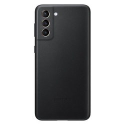 Samsung Galaxy S21 Leather Cover phone case - black [OUTLET]