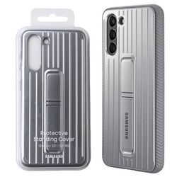 Etui na telefon Samsung Galaxy S21 5G Protective Standing Cover - srebrne