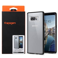 Samsung Galaxy Note 8 case Spigen Ultra Hybrid 587CS22066 - transparent with black frame