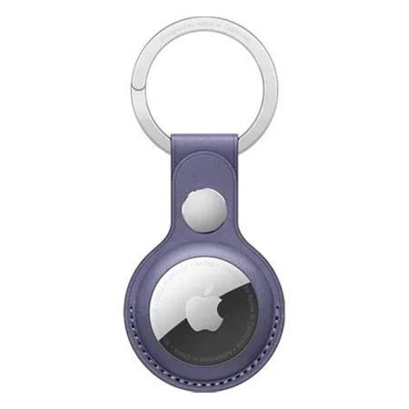 Apple AirTag Leather Key Ring - purple (Wisteria)