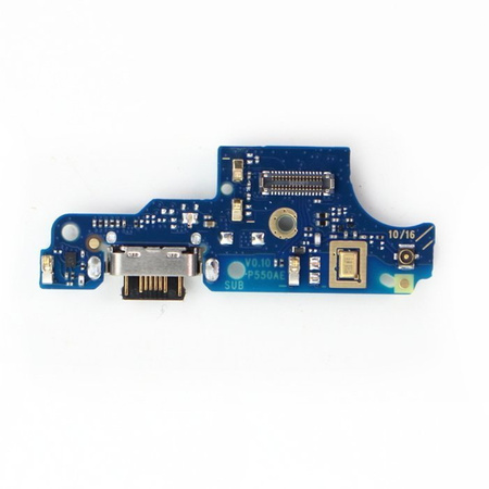 Motorola Moto G30 board with USB-C charging connector and microphone