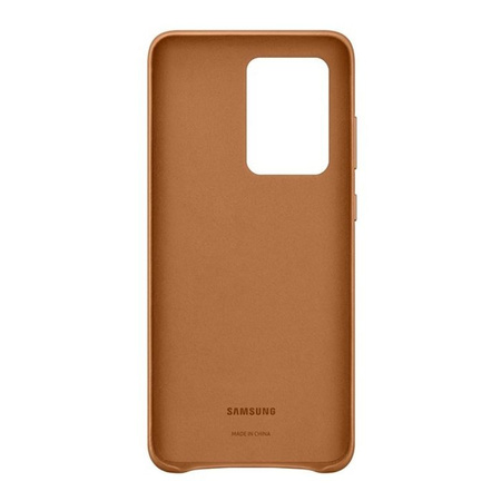 Samsung Galaxy S20 Ultra etui skórzane Leather Cover EF-VG988LAEGEU - brązowe