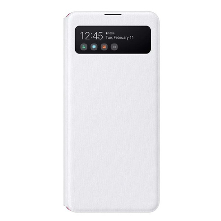 Samsung Galaxy A41 Smart S View Wallet Cover phone case - white