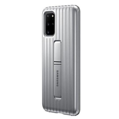 Samsung Galaxy S20 Plus Protective Standing Cover phone case - silver