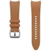 Strap for Samsung Galaxy Watch 4/ 4 Classic/ 5/ 5 Pro/ 6/ 6 Classic Hybrid Eco-Leather 20 mm S/M - brown (Camel)