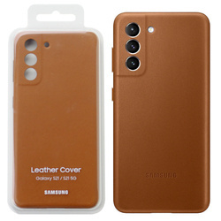 Samsung Galaxy S21 Leather Cover - brown