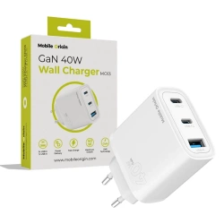 Ładowarka sieciowa Mobile Origin GaN Wall Charger MO13 40W - biała