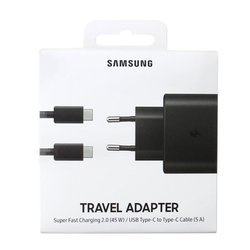 Samsung mains charger with USB-C to USB-C 3A cable