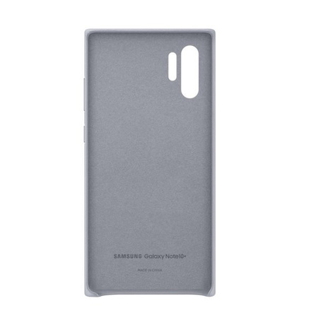 Samsung Galaxy Note 10 Plus Leather Cover phone case - gray