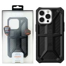 Etui do Apple iPhone 13 Pro UAG Monarch carbon - czarne (Black Fiber)
