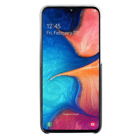 Etui na telefon Samsung Galaxy A20E Gradation Cover - półprzezroczysty czarny