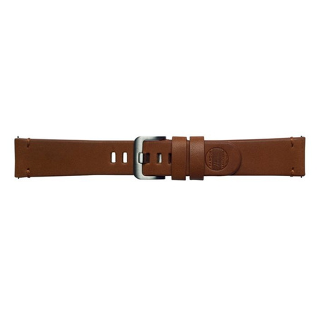 Leather Strap for Samsung Galaxy Watch/ Watch 3/ Watch Active 2mm Strap Studio Essex 22mm - brown