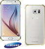 Samsung Galaxy S6 edge Clear Cover phone case - transparent with gold frame