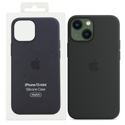 Silicone case for Apple iPhone 13 mini MagSafe - black (Midnight)