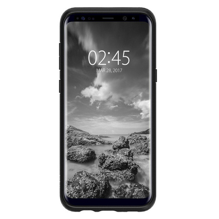 Samsung Galaxy S8 Plus silicone case Spigen Liquid Air 571CS21663 - black 