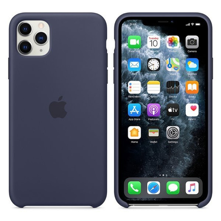 Apple iPhone 11 Pro Max silicone case MWYW2ZM/A - navy blue (Midnight Blue)