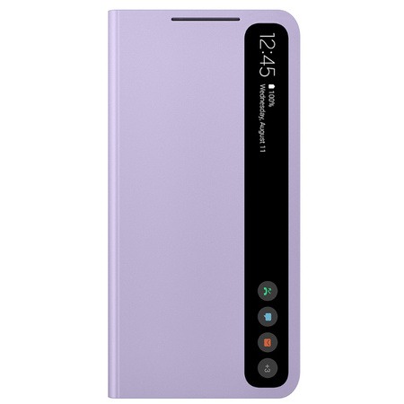 Etui na telefon Samsung Galaxy S21 FE 5G Smart Clear View Cover - lawendowe