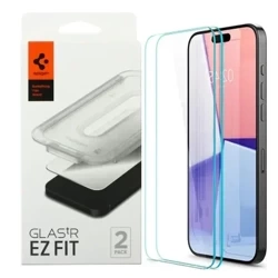 Szkło hartowane na Apple iPhone 15 Pro Spigen Glas.TR EZ FIT - 2 sztuki