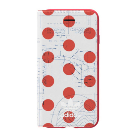 Apple iPhone 6/ 6s/ 7/ 8/ SE 2020 Booklet Case CJ1260 - red and white