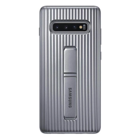 Samsung Galaxy S10 Plus Protective Standing Cover phone case - silver [OUTLET]