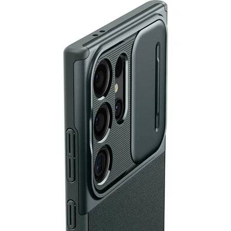 Samsung Galaxy S24 Ultra Spigen Optik Armor phone case - green (Abyss Green)