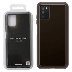 Samsung Galaxy A03s Soft Clear Cover case EF-QA038TBEGEU - black