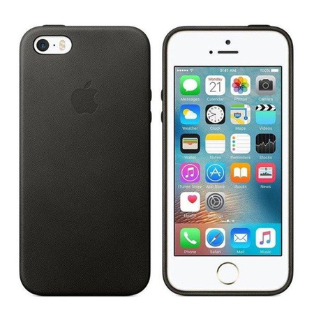 Apple iPhone 5/ 5s/ SE leather case MF045ZM/A - black